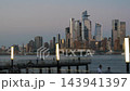 New York City Manhattan Midtown skyline, Hudson Yards skyscraper from New Jersey, Hoboken pier, USA. 143941397
