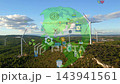 Eco friendly icons for sustainable development goals. Concept for environmental technology, renewable energy, recycling and green future. High quality 4k footage 143941561