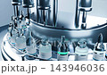 Medical factory industry production line drug ampules bg able to loop endless 143946036