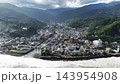 静岡県東伊豆町・海岸線と住宅街の空撮映像 143954908