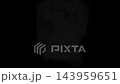 3D render. Fiery flashes on a black background. 143959651