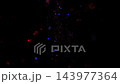 Colorful glitter sparkles and glows against a black background, creating a festive atmosphere for celebrations, party visuals and holiday designs. 143977364