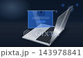 3D Animation of Futuristic Cyber Security Login Process with Holographic Screen on Laptop 143978841