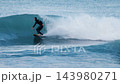Surfer men during surfing on blue wave. High quality 4k footage 143980271