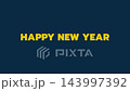 Liquid Motion Transition to Happy New Year Text Animation on Black Background 143997392