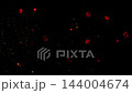 Colorful glitter sparkles and glows against a black background, creating a festive atmosphere for celebrations, party visuals and holiday designs 144004674