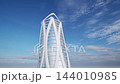 Future building cloud windows blue sky modern business 144010985